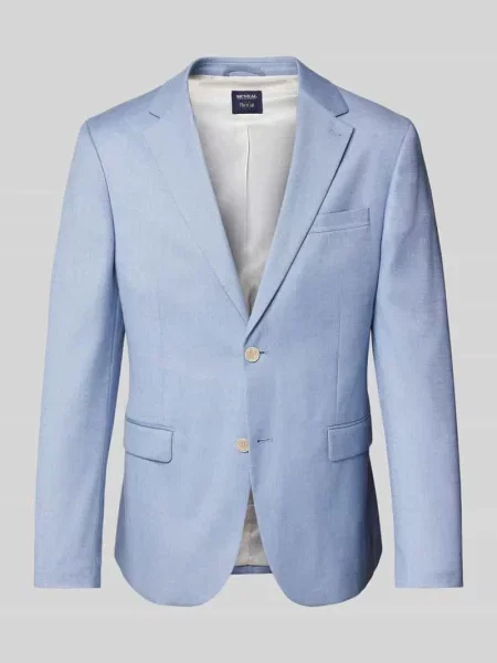 Marynarka do garnituru o kroju slim fit z listwą guzikową Mcneal niebieska