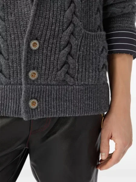 Cardigan Versace de lână gri