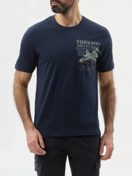 Футболка Aeronautica Militare синяя
