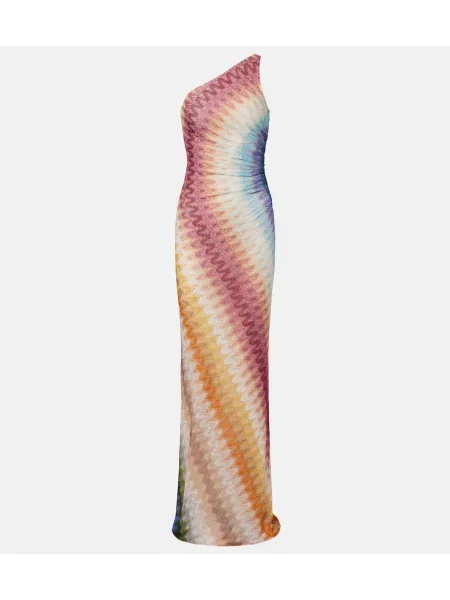 Rochie maxi Missoni cu un umăr gol