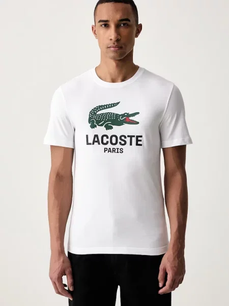 Lacoste tricou pentru bărbați din alb
