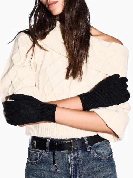 Перчатки Armani Exchange черные