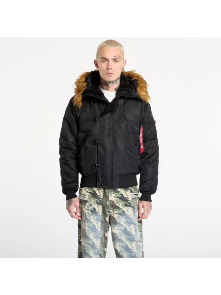 ALPHA INDUSTRIES Geacă de iarnă roșu alb negru