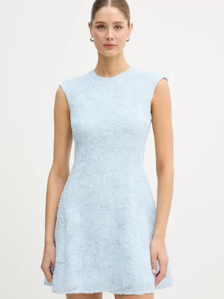 Rotate rochie evazată albastru