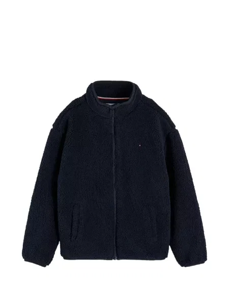 Dětska fleecová mikina Tommy Hilfiger modrá