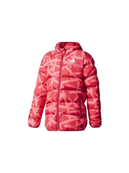 Geacă cu puf copii Adidas roșu