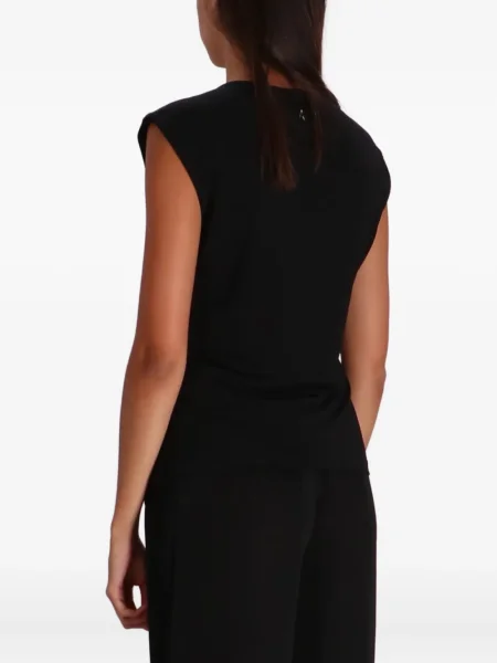 Șapcă Armani Exchange plisată negru