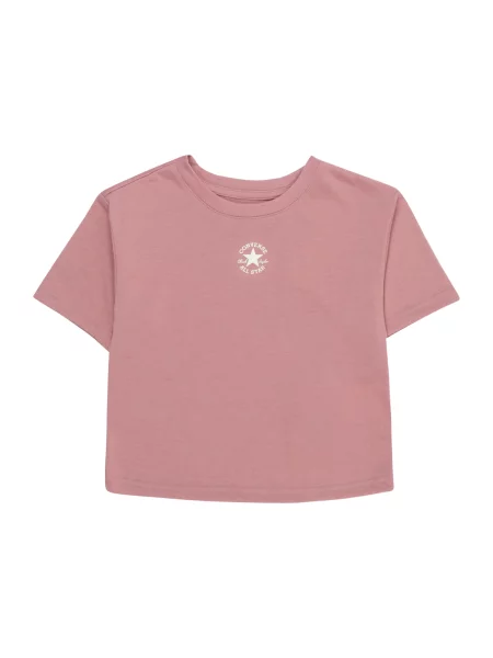 CONVERSE Tricou CHUCK roz pal alb