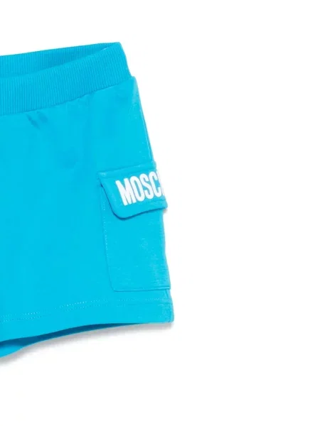 Szorty dziecięce Moschino niebieskie