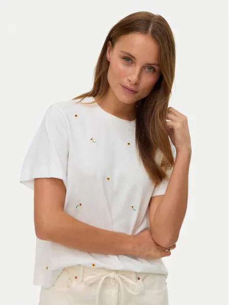 Vero Moda Marškinėliai Sola balta