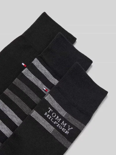 Skarpety z mieszanki bawełny w zestawie 3 szt. Tommy Hilfiger białe
