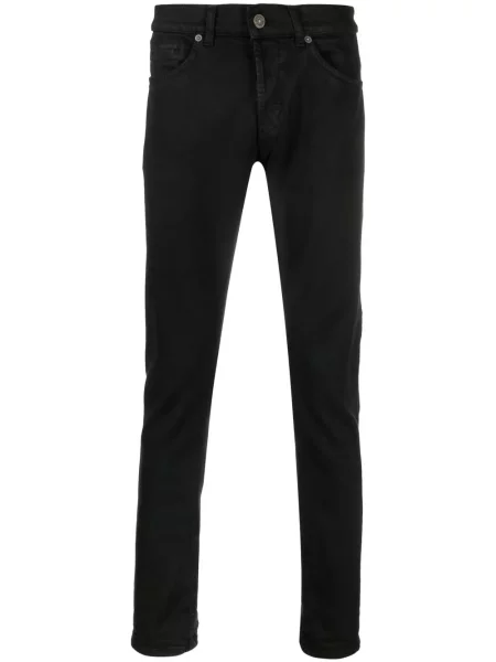 Blugi Dondup cu talie joasă negru