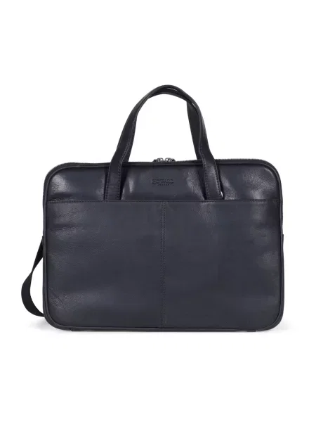 Torba na laptopa Howard London skórzana czarna