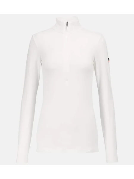 Pulover Fusalp de jumătate de fermoar alb