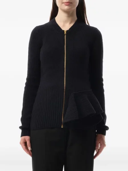 Cardigan Lanvin cu volane albastru