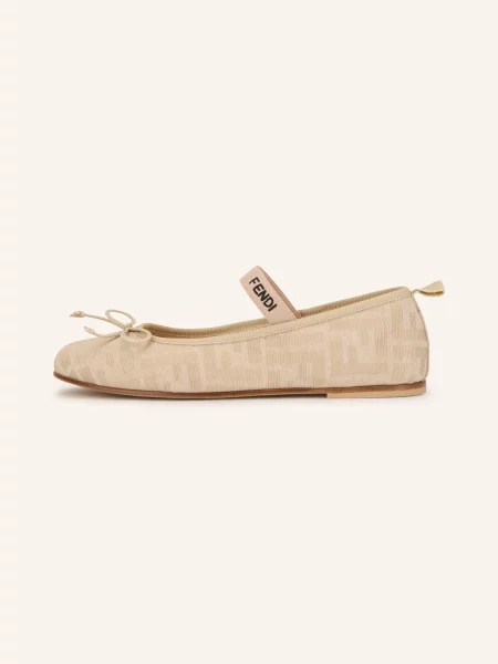 Fendi Baleriny beige beżowe