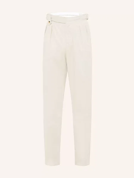 Brunello Cucinelli Kordové Kalhoty Extra Slim Fit béžová