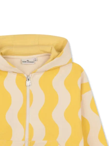 Dětska mikina s kapucí Kids Around žlutá