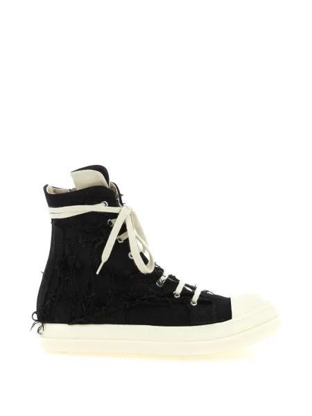 Sneakerși Rick Owens Drkshdw cu șireturi din dantelă negru