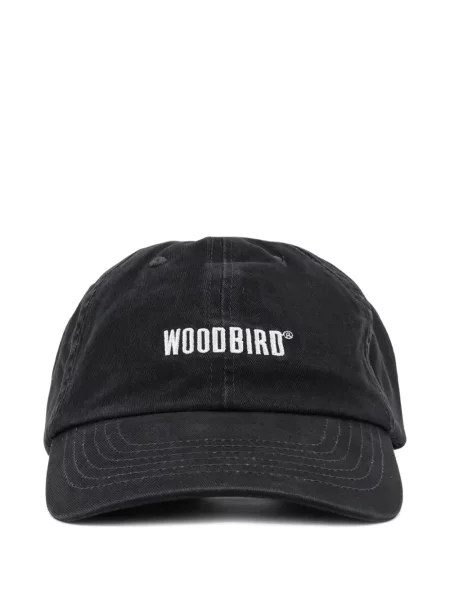 Baseball sapka Woodbird autogrammal fekete