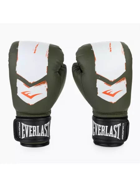 Rękawice bokserskie Everlast Prospect 2 green/white białe