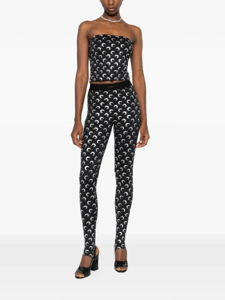 Leggings Marine Serre cu imagine negru