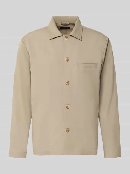 Krój regular fit koszula overshirt z listwową kieszenią na piersi model landen' Matinique