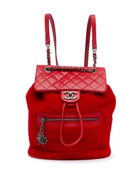 Malý batoh Chanel Pre-owned červený