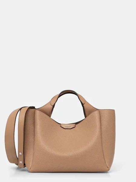 DKNY geantă crossbody pentru femei cu imitație de piele bej