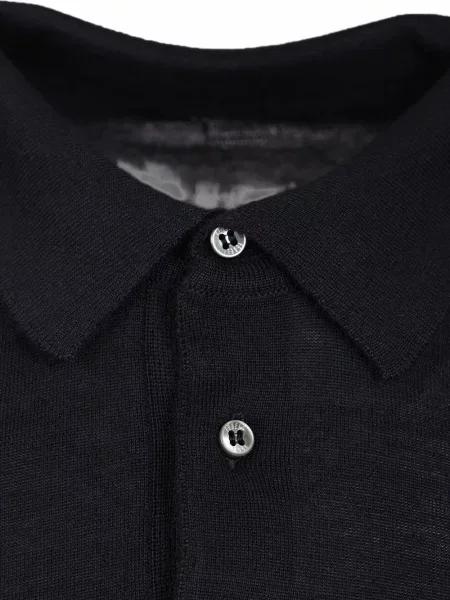 Lung tricou polo Fedeli negru