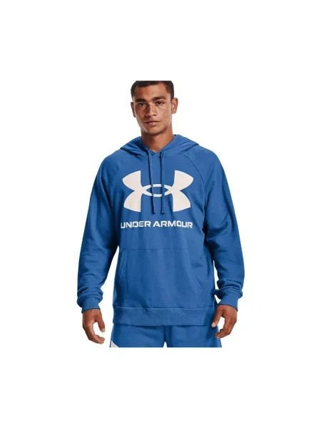 Fleecová mikina s kapucňou Under Armour modrá