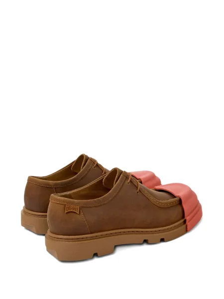 Pantofi derby Camper cu șireturi din piele maro