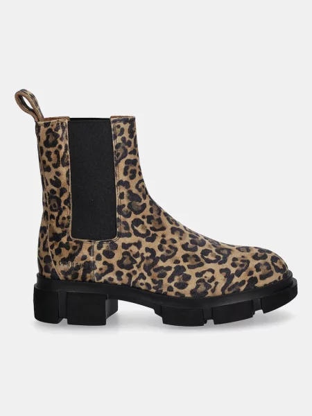 Замшевые ботинки Copenhagen бежевые