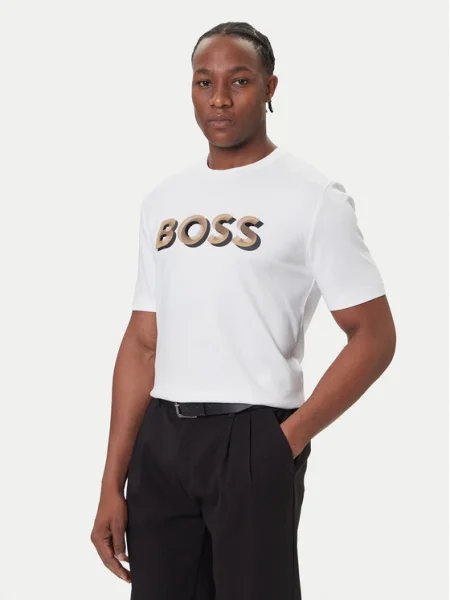 BOSS Tricou H-Thompson alb