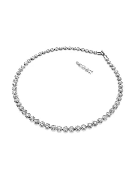 Naszyjnik Swarovski szary