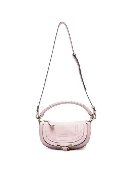 Geantă shopper Chloé din piele roz