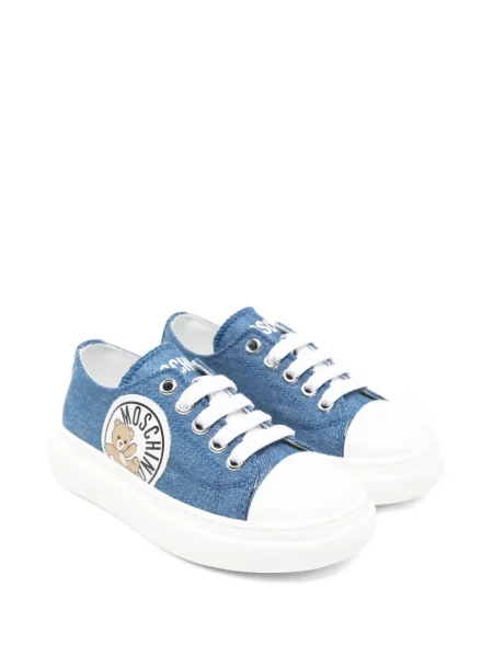 Sneakersy dziecięce Moschino niebieskie