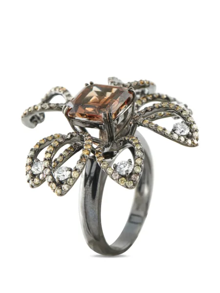 Cocktail diamant inel Lb Exclusive negru