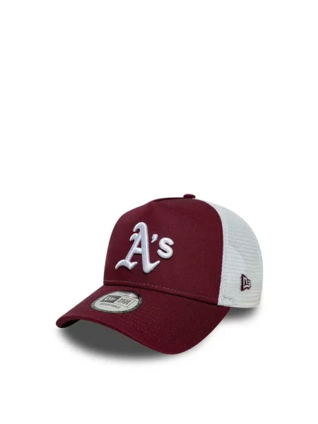 NEW ERA Șapcă Trucker Oakland Athletics roșu bordeaux alb