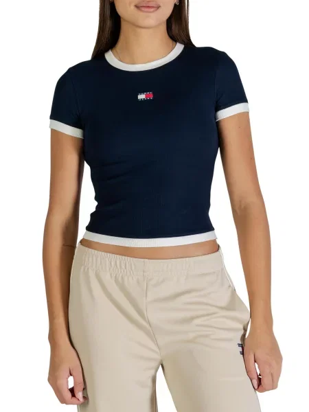 Koszulka Tommy Hilfiger Jeans niebieska