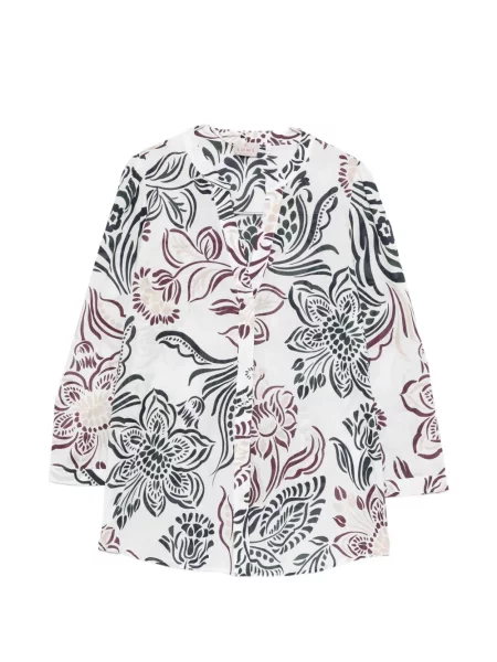 Bluză Marella cu model floral cu imagine alb