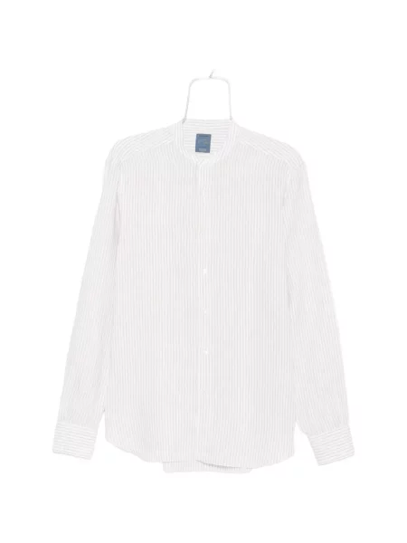 Pruhované pruhované košile Barba bílé