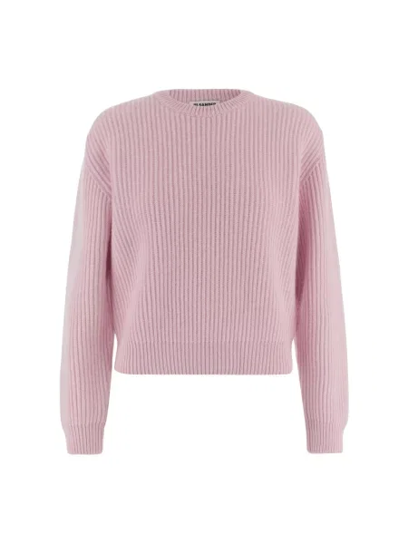 Sweter Jil Sander wełniany różowy