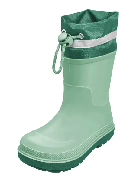 PLAYSHOES Cizme de cauciuc verde mentă / verde pin alb