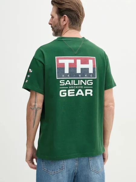 Kratka majica Tommy Hilfiger SAILING zelena