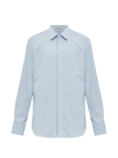 Cămașă Loewe cu broderie albastru