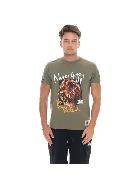 Scurt tricou Leone 1947 cu mâneci scurte verde