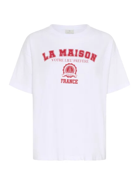 Kaffe Tricou roșu alb