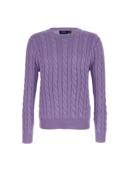 Sweter Polo Ralph Lauren fioletowy