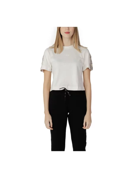 Guess T-Shirt Beżowy biała